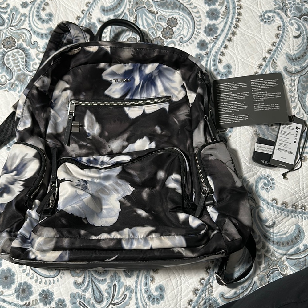 Tumi Carson Backpack Fits 16” Laptop Black/Blue